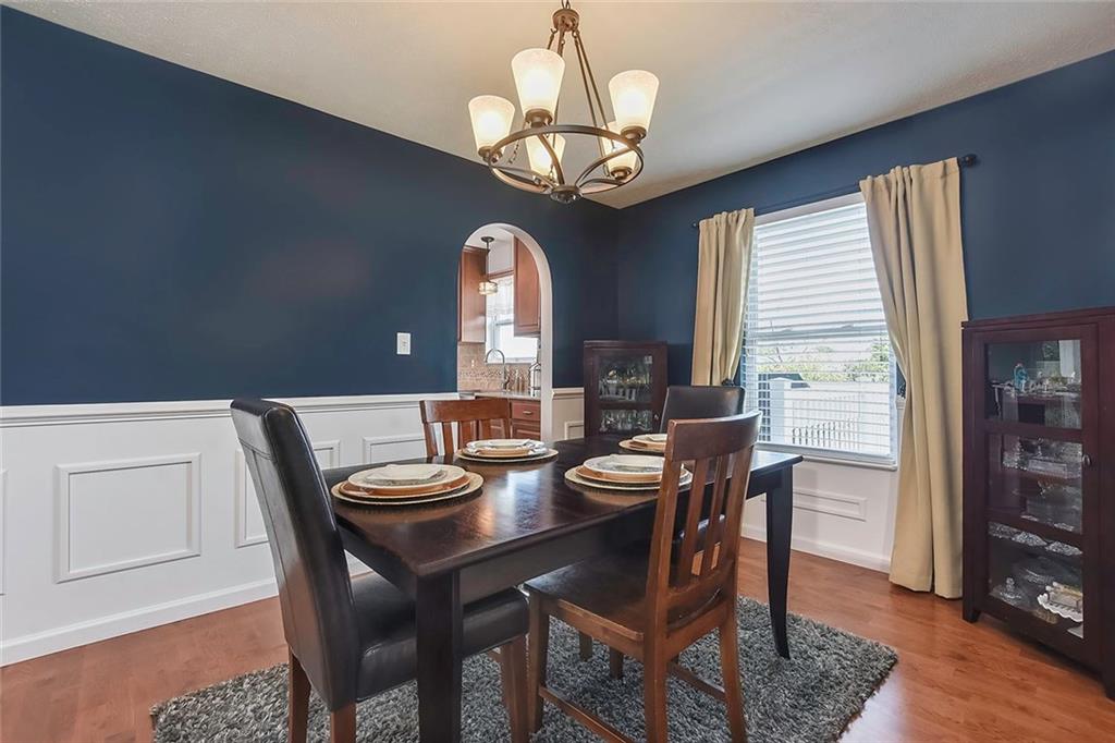 503 Walnut Drive McKees Rocks, PA 15136 - Photo 11 of 25 The dining room features elegant wainscoting and chair rail that is perfect for formal dinners.