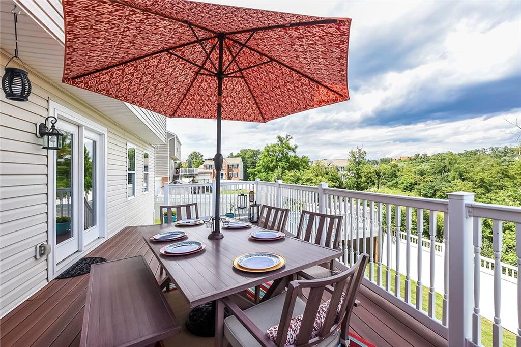 503 Walnut Drive McKees Rocks, PA 15136 - Photo 23 of 25 Gorgeous views off the deck and the perfect place to supervise the kids while in the above ground pool.