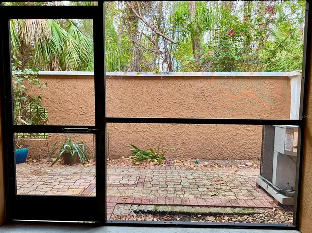 an aerial view of a house having outdoor space