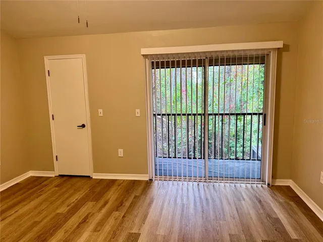 a view of wooden floor in a room