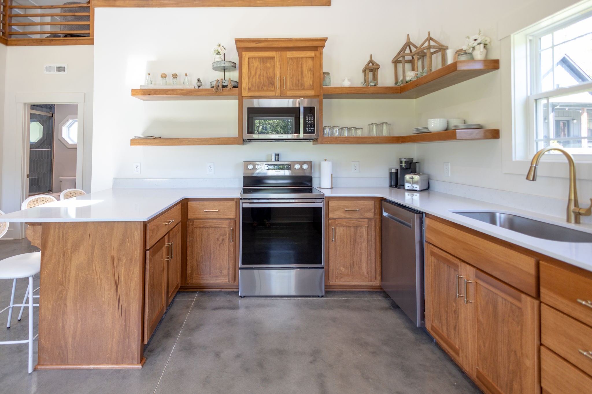 571 Bedford Lake Road Normandy, TN 37360 - Photo 23 of 96 a kitchen with stainless steel appliances granite countertop a sink and cabinets