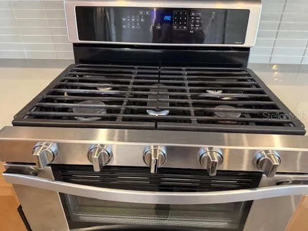a close view of stove