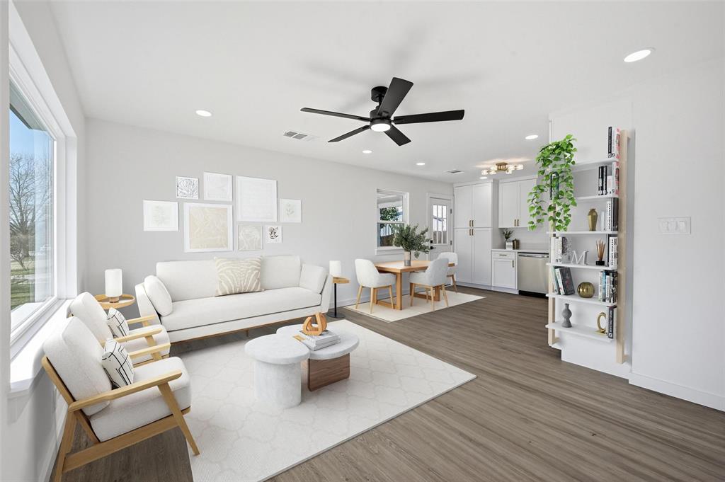 413 Wanda Way Hurst, TX 76053 - Photo 24 of 26 a living room with furniture and a large window