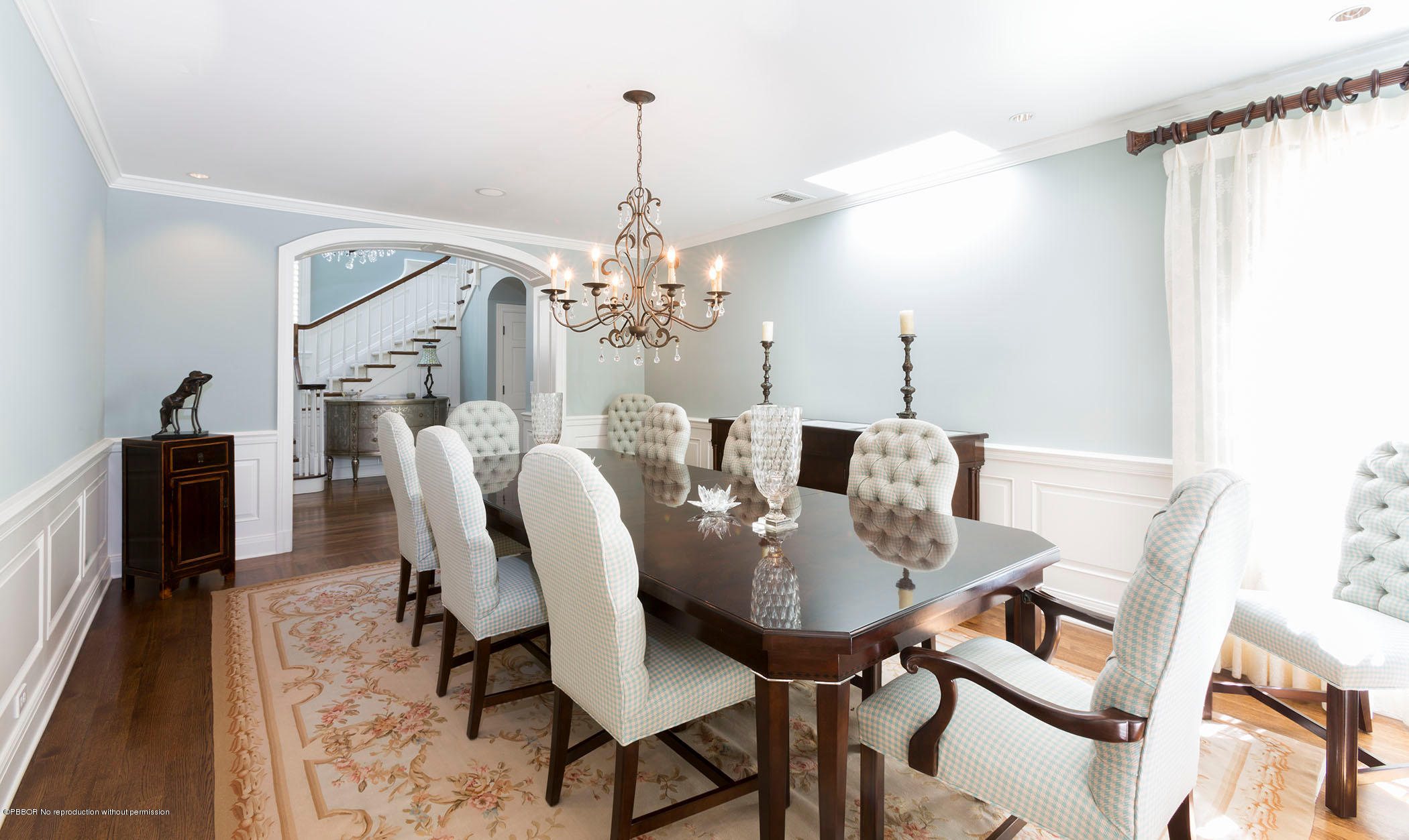 535 South County Road Palm Beach, FL 33480 - Photo 6 of 9 a view of a dining room with furniture and a chandelier