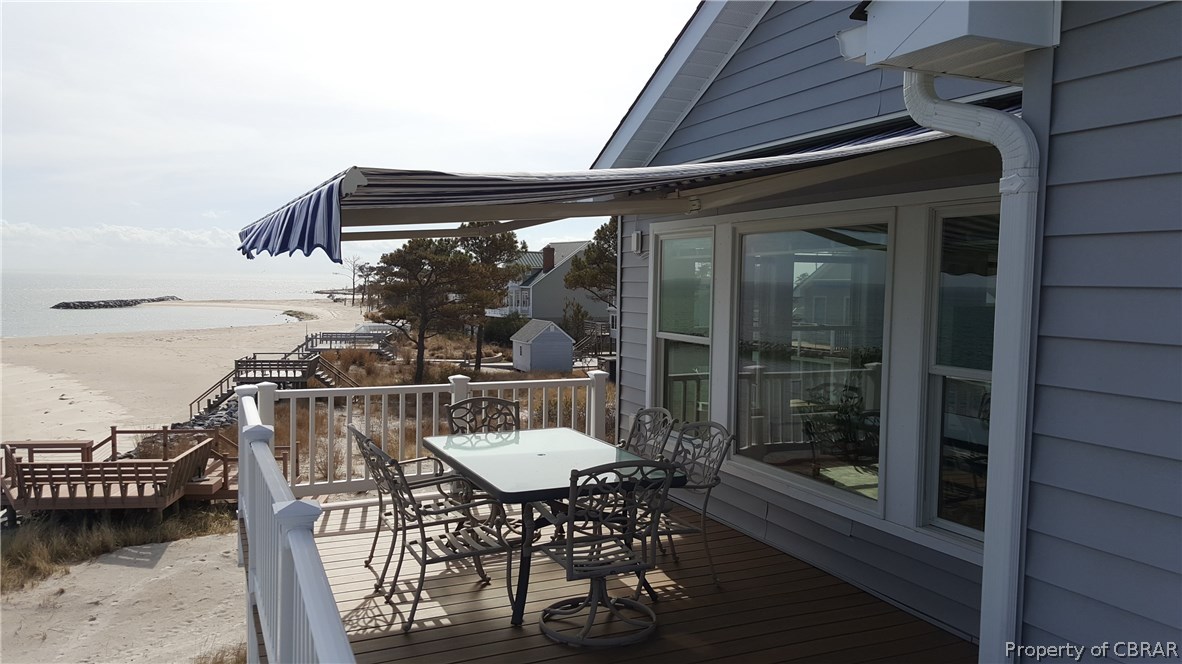 8 Chesapeake Shore Road Port Haywood, VA 23138 - Photo 18 of 26 Sunsetter automatic awning - works with the touch of a button! Lovely place to enjoy the breezes without getting too much sun!