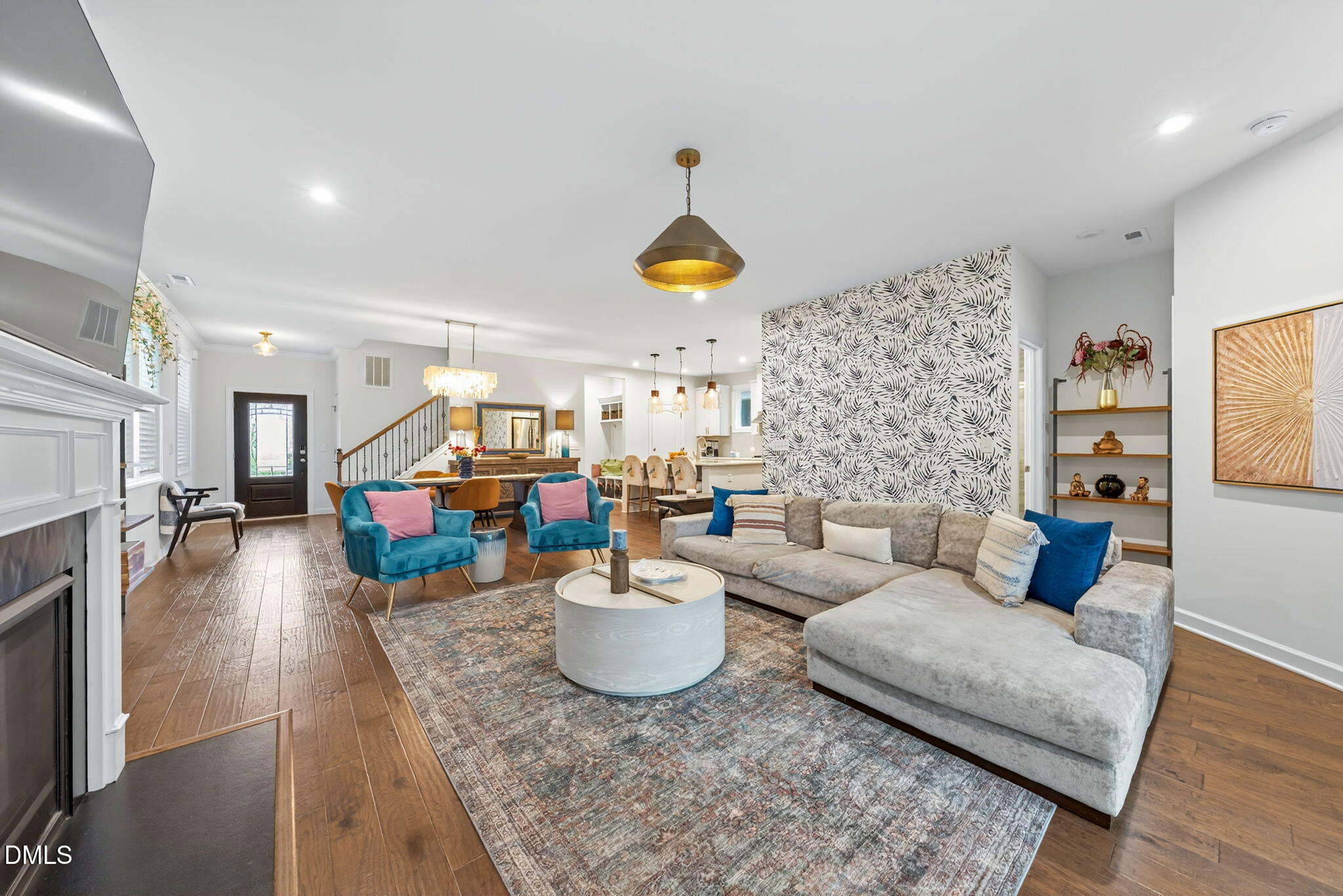 2928 Murray Rdg Trail Apex, NC 27502 - Photo 12 of 35 a living room with furniture and wooden floor