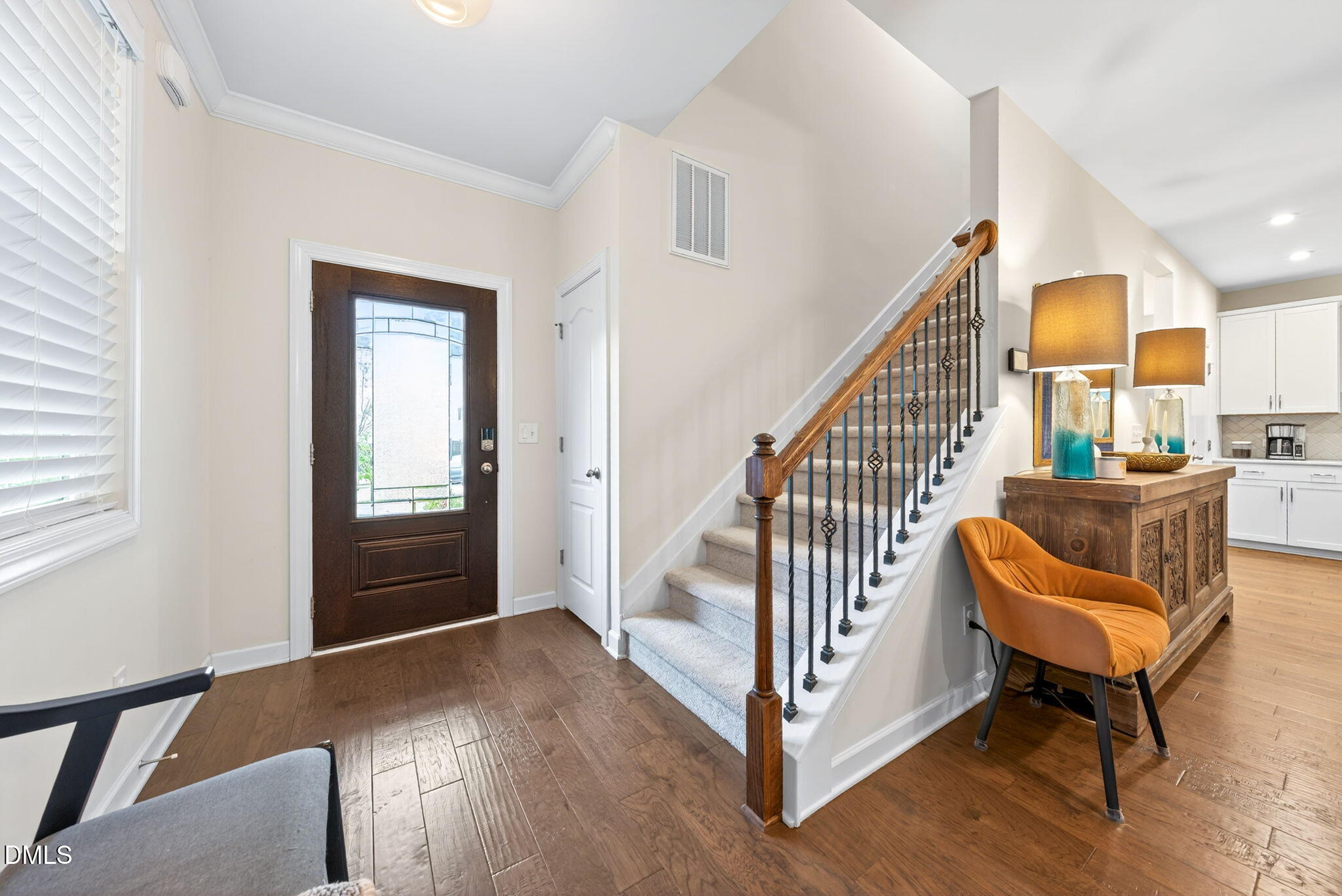 2928 Murray Rdg Trail Apex, NC 27502 - Photo 4 of 35 a view of staircase with furniture and a window