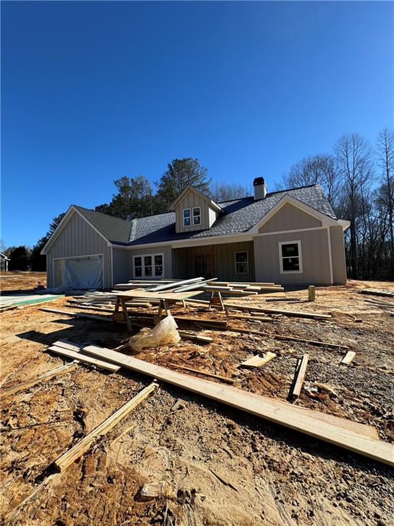 a front view of house with a yard