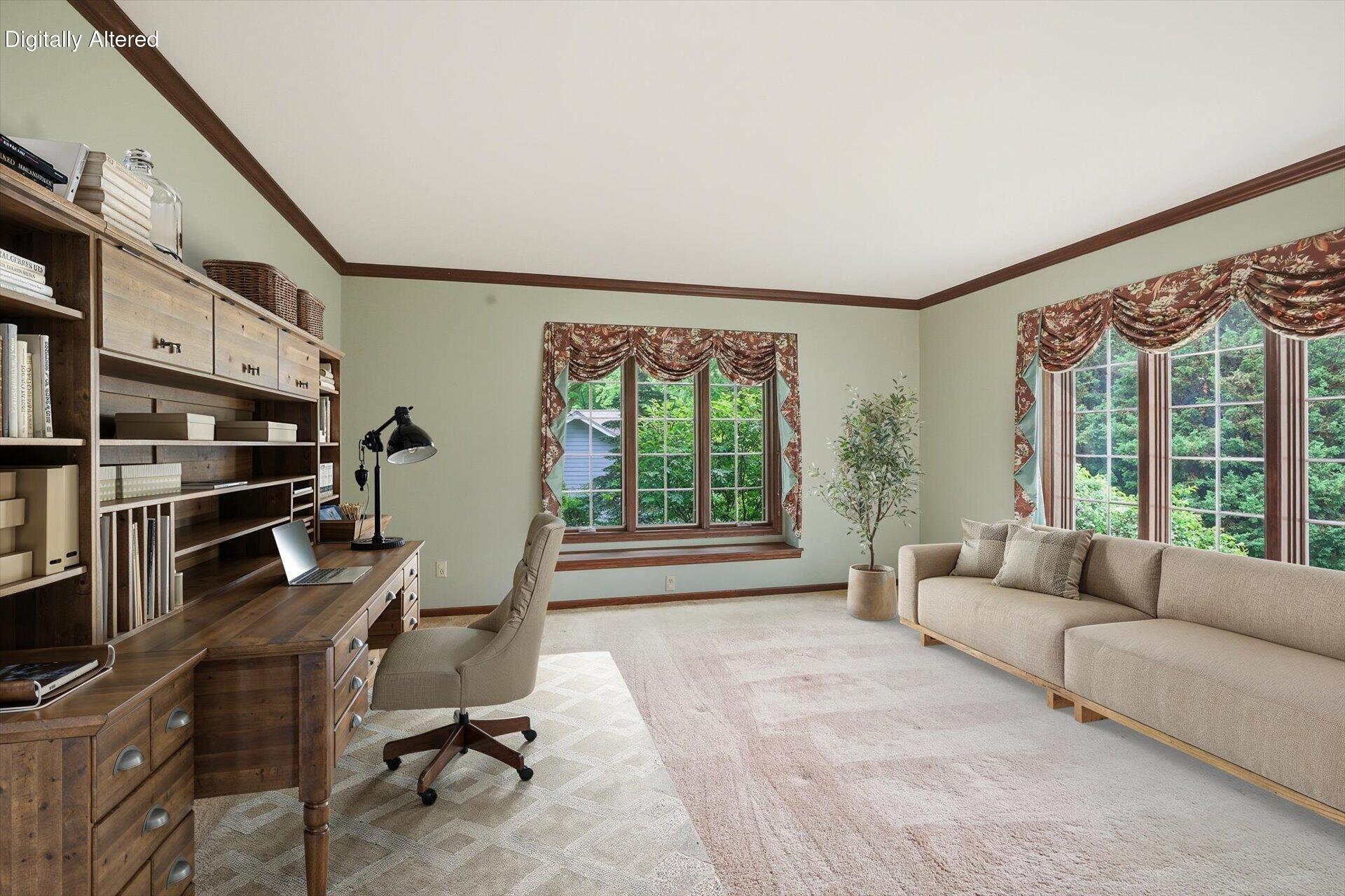 4100 South 119th Street Greenfield, WI 53228 - Photo 7 of 31 Virtually staged den gives an idea of space.