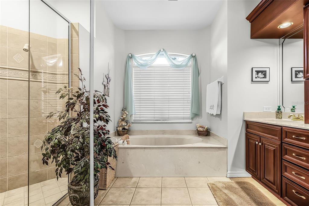 400 Gun Cay Lane Punta Gorda, FL 33950 - Photo 18 of 50 a bathroom with a bathtub and shower