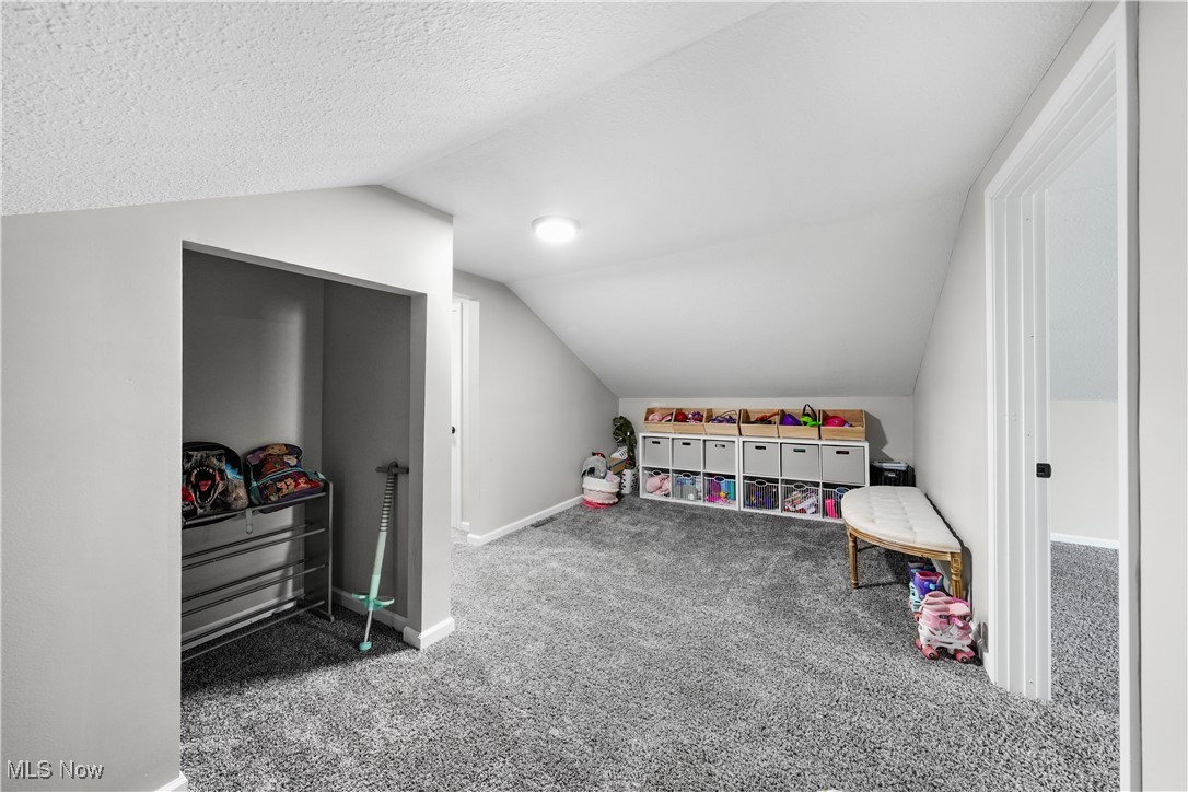 2991 Bushnell Campbell Road Fowler, OH 44418 - Photo 19 of 41 Carpeted bedroom with baseboards and lofted ceiling