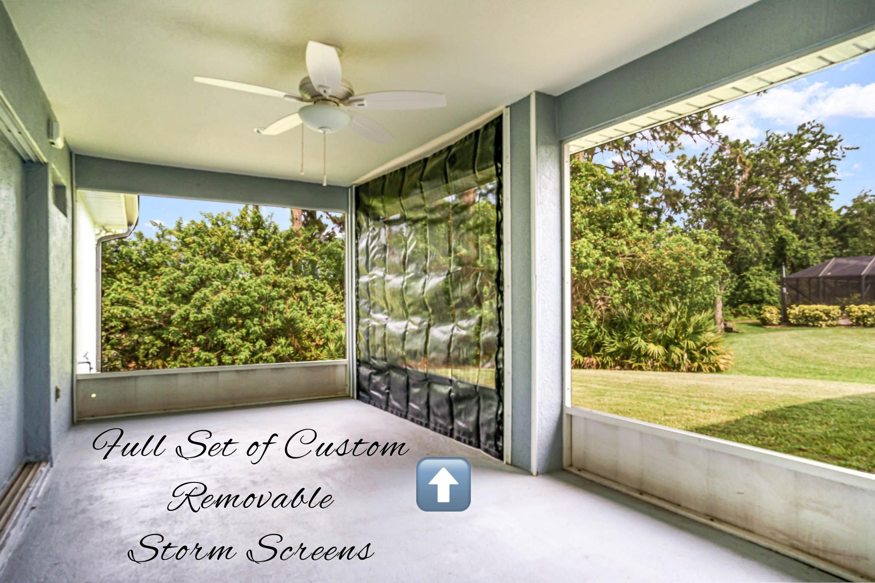 4353 Long Lake Road Melbourne, FL 32934 - Photo 27 of 35 Custom Removable Storm Screens For Lanai