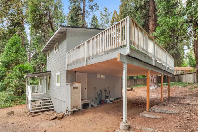 a view of outdoor space and deck