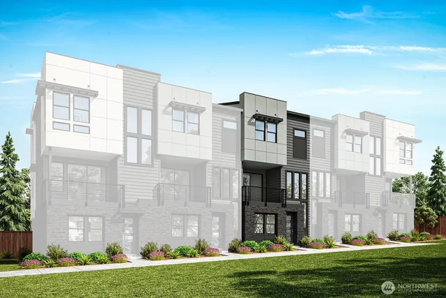 a large building with a yard in front of it