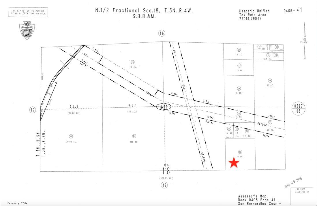 740 Summit Valley Road Hesperia, CA 92345 - Photo 2 of 3 Red boundary lines on pictures are an estimate and for marketing purposes only. Buyer to verify all aspects of this property including, but not limited to utilities, assessments, boundaries, usage, access, and zoning to satisfy themselves.