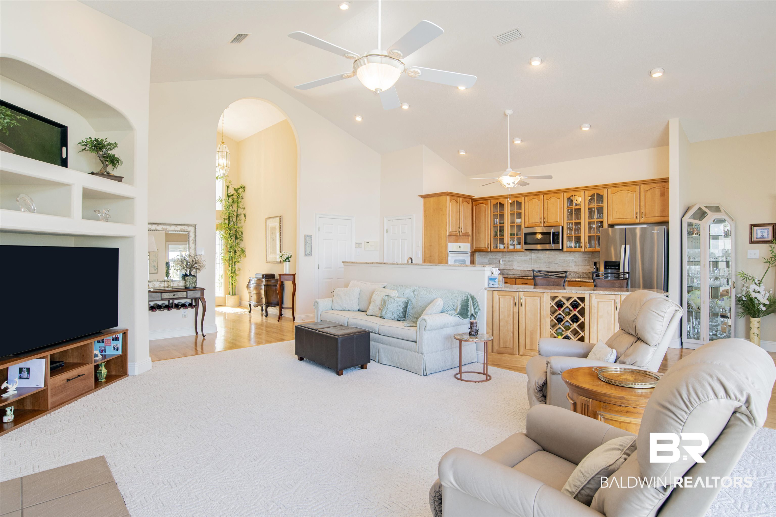 24615 Gulf Bay Road Orange Beach, AL 36561 - Photo 8 of 47 OPEN CONCEPT GREAT ROOM / KITCHEN AREA
