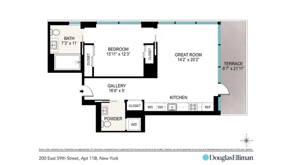 $7,650 | 200 East 59th Street, Unit 11B | Midtown East