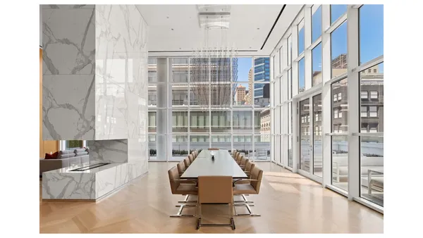 a front view of a building