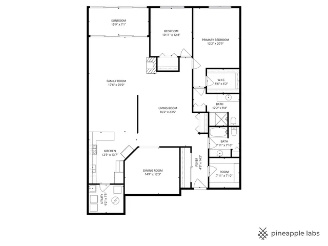 a picture of a floor plan