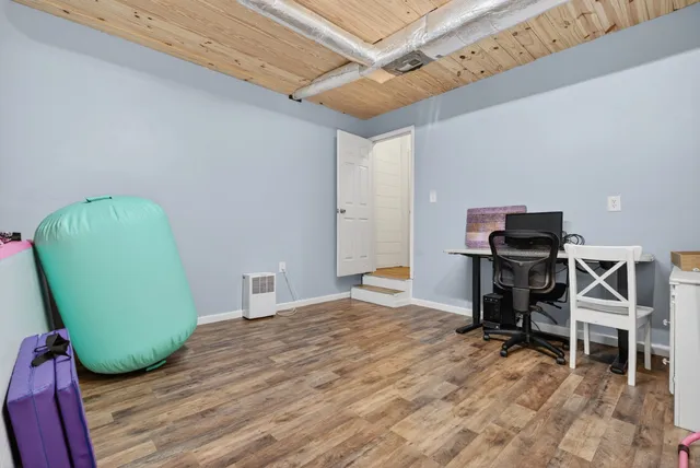 a view of a lake with a mountain