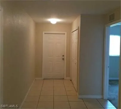 a view of an empty room