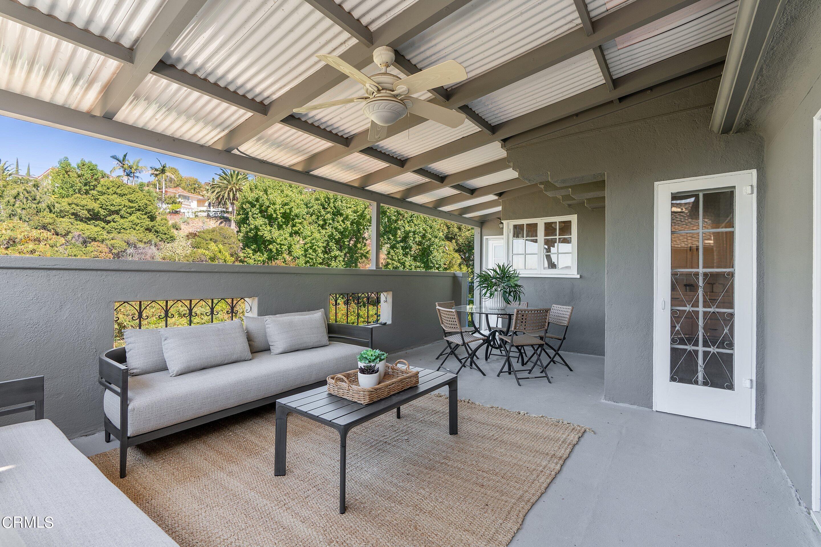 1637 Valley View Road Glendale, CA 91202 - Photo 23 of 66 a outdoor living space with furniture and a rug