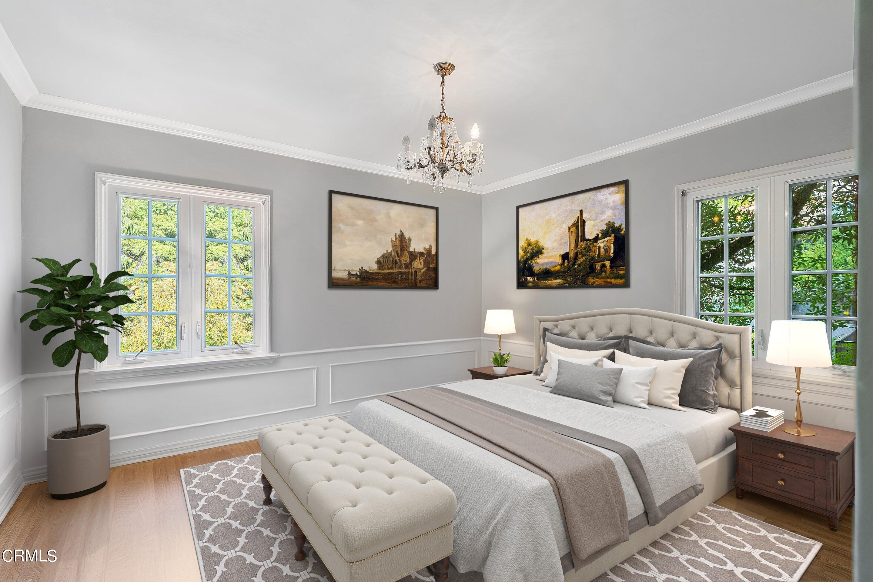 1637 Valley View Road Glendale, CA 91202 - Photo 32 of 66 a bedroom with bed and a window