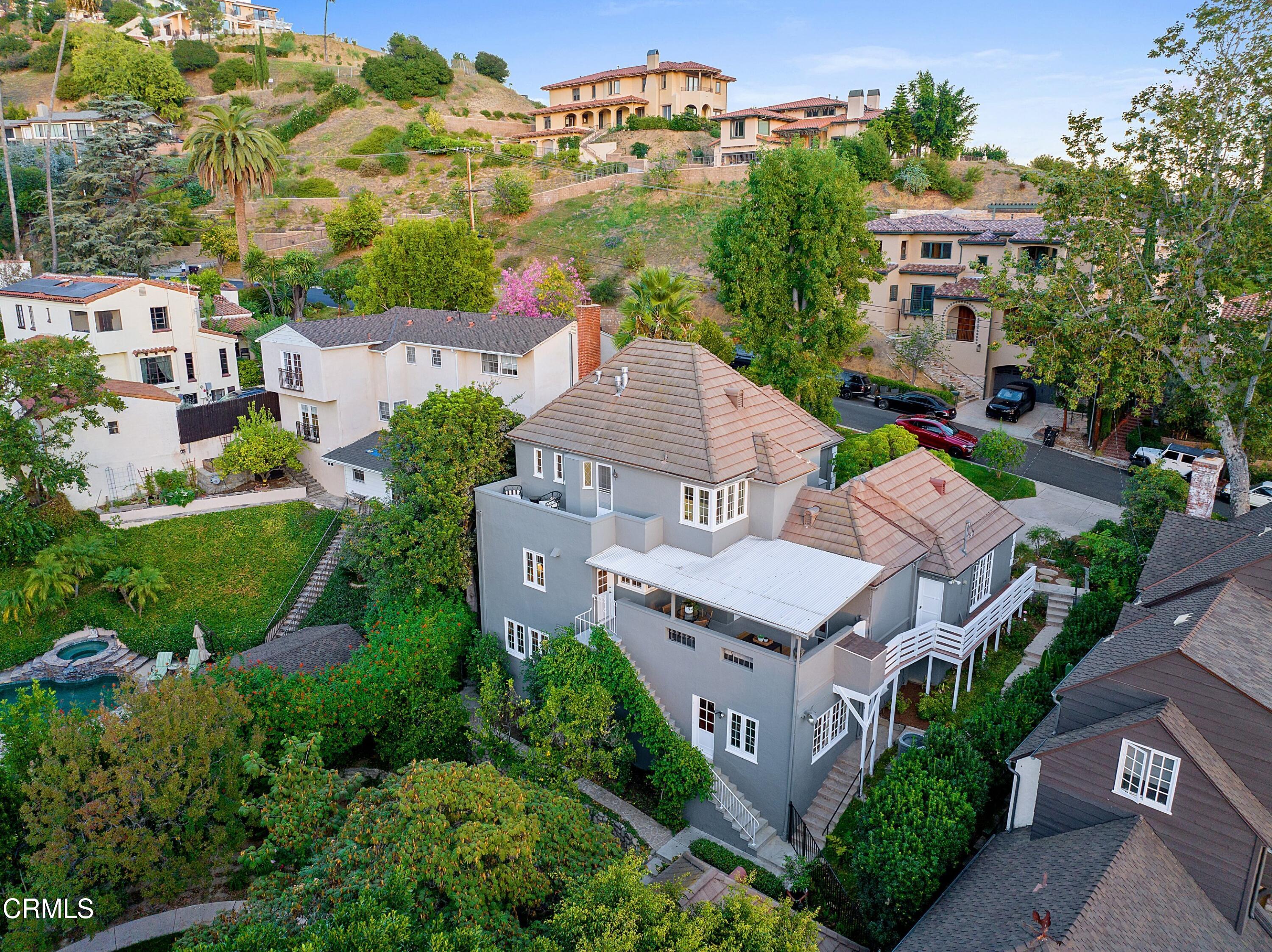 1637 Valley View Road Glendale, CA 91202 - Photo 4 of 66 an aerial view of residential houses with outdoor space and street view