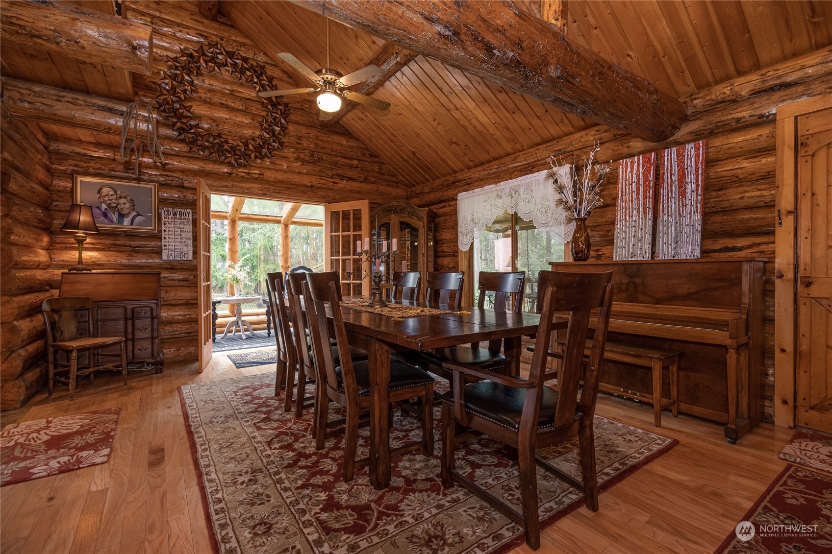 8526 Davenport Road Anderson Island, WA 98303 - Photo 11 of 31 a view of a dining room with furniture