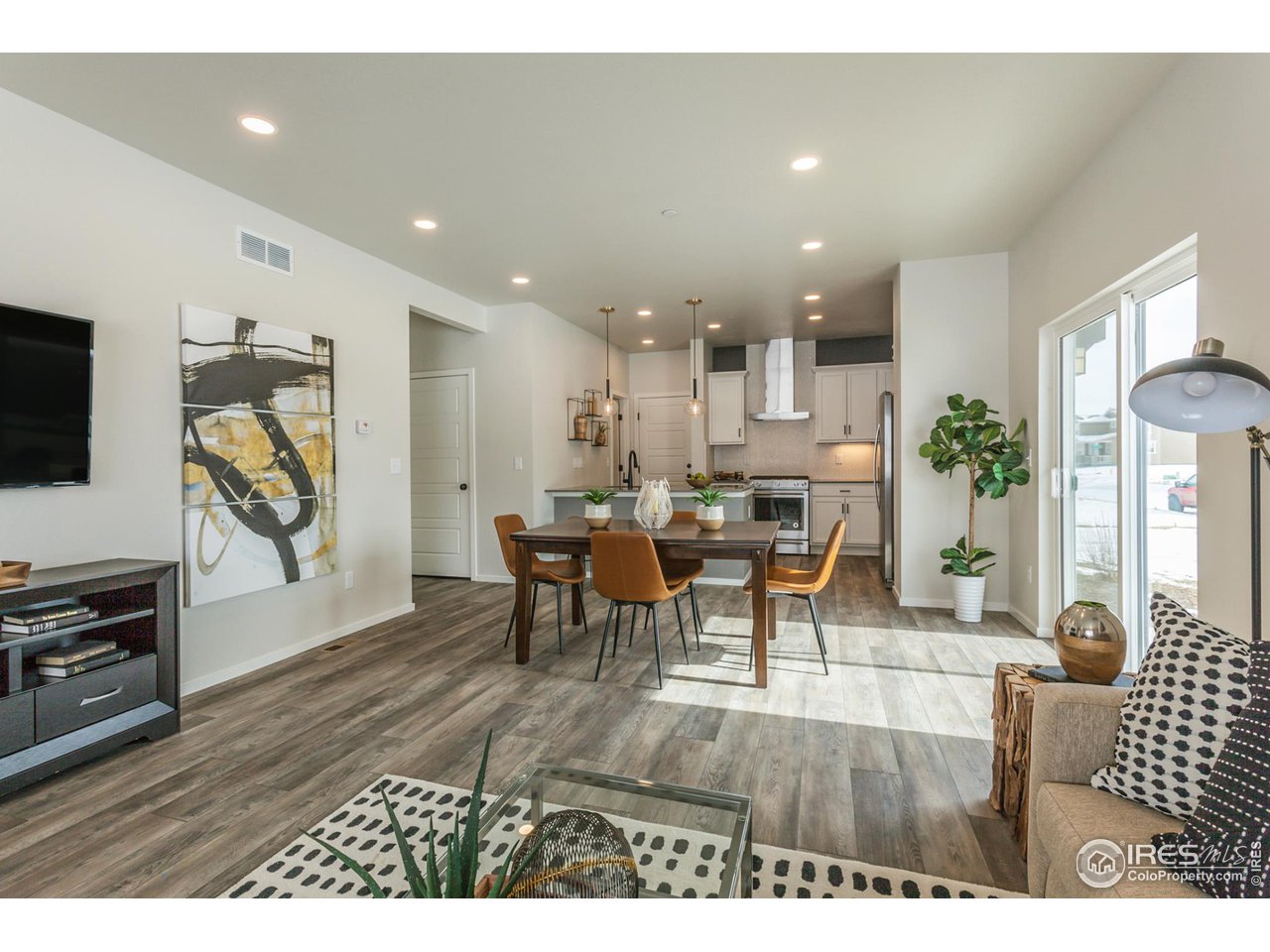 EXAMPLE PHOTO: LIVING ROOM, DINING ROOM, KITCHEN
