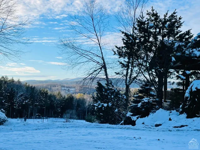 a view of outdoor space and wooden fence