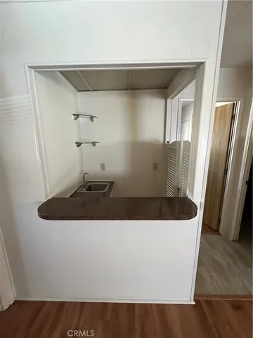 a view of a tub in a bathroom