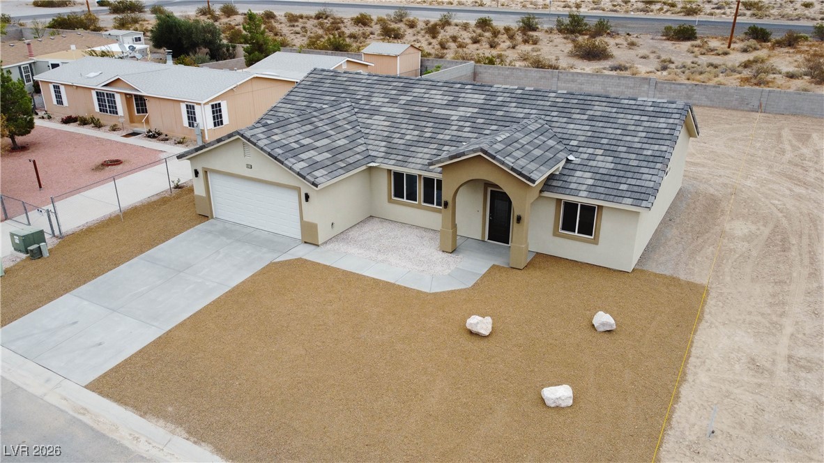 3925 North Mayfield Ranch Road Pahrump, NV 89060 - Photo 27 of 30 View of the House from an Ariel View