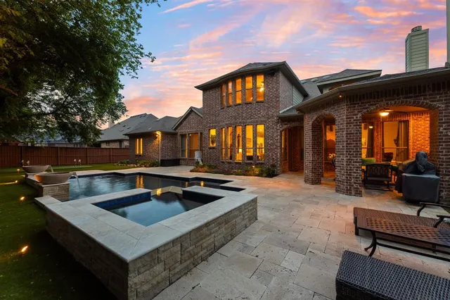 a view of outdoor space with seating area