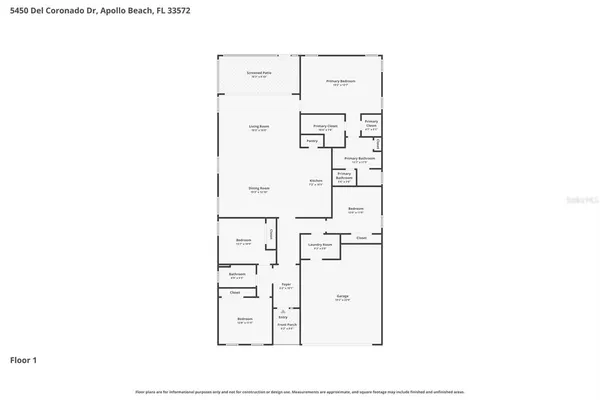 $3,200 | 5450 Del Coronado Drive, Apollo Beach, FL 33572