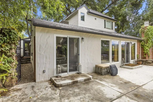 a view of a house with a outdoor space