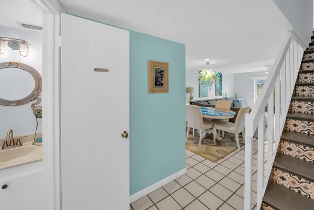a view of dining room and livingroom with furniture