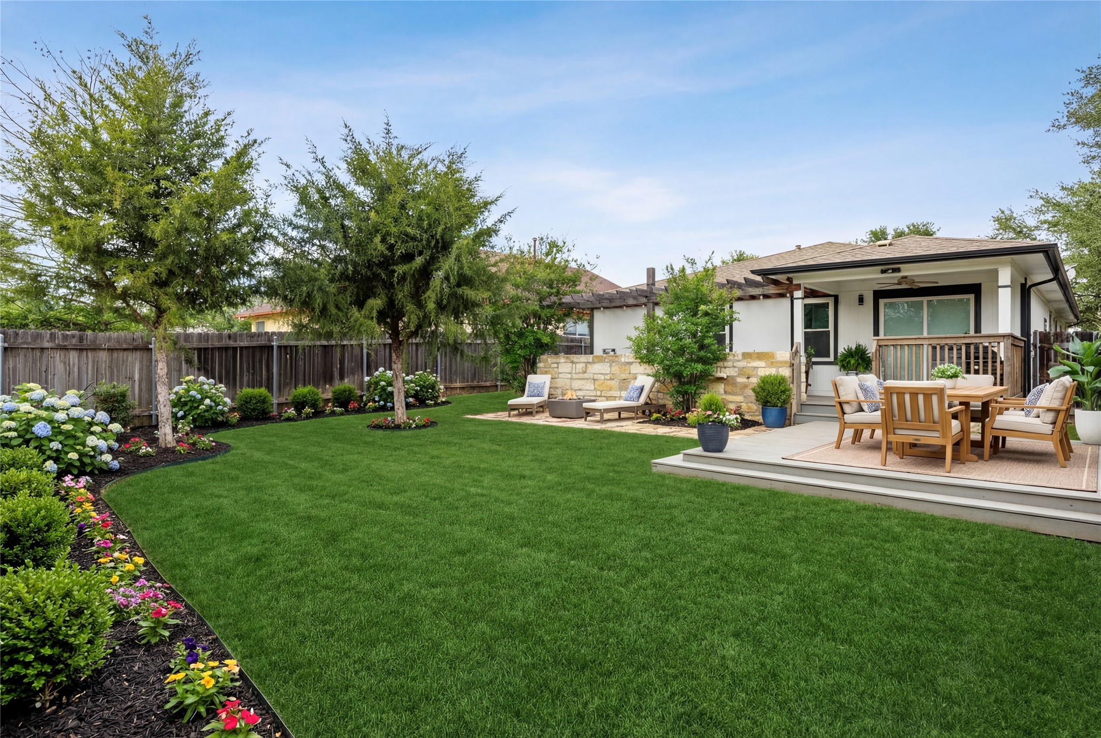 14409 Sandifer Street Austin, TX 78725 - Photo 30 of 31 a view of a house with backyard and sitting area
