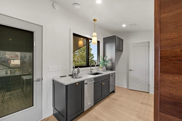 a terrace view with sitting space