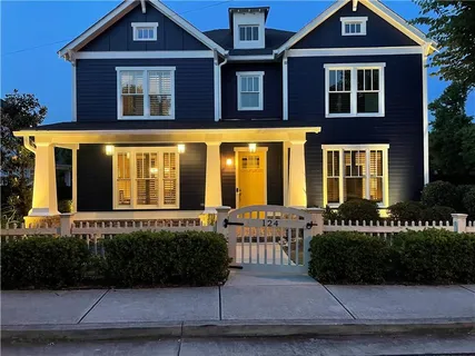 a front view of a house