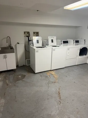 a room with a bed and a table