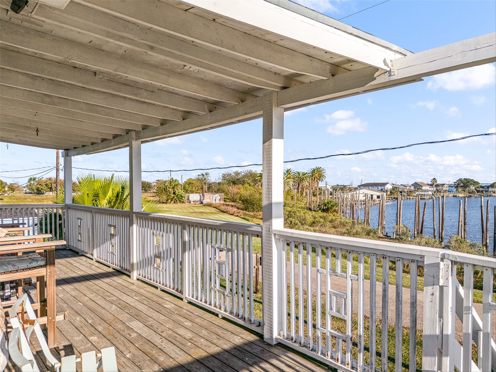 159 Garth Street Freeport, TX 77541 - Photo 16 of 42 a view of a balcony with furniture