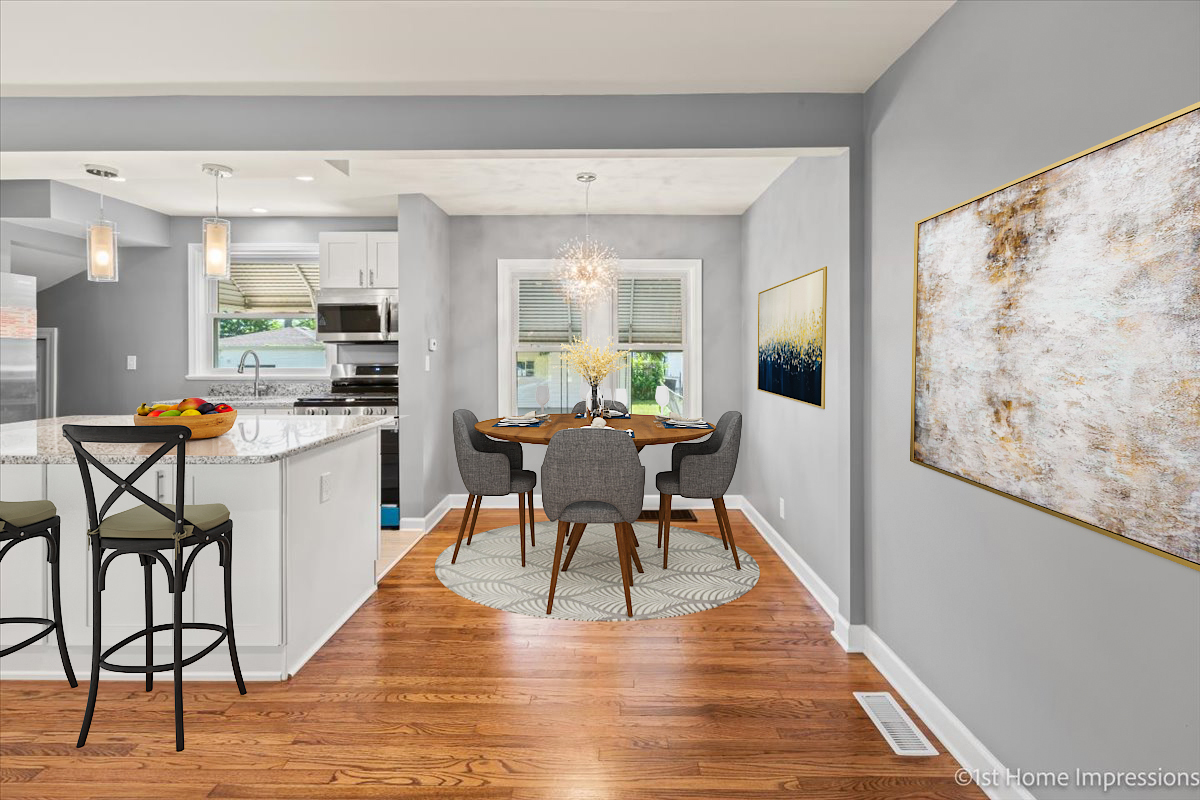 10005 South Sangamon Street Chicago, IL 60643 - Photo 8 of 30 a view of a dining room with furniture and wooden floor