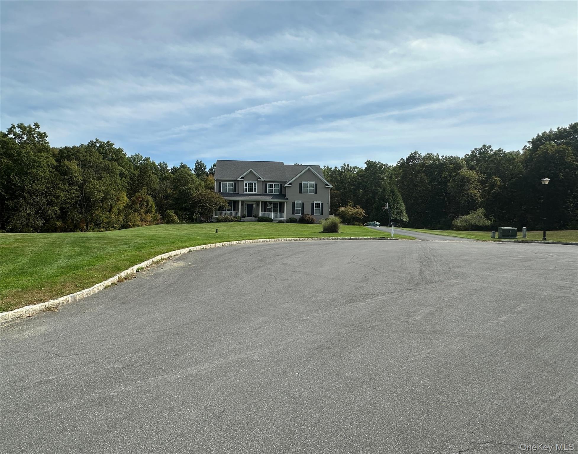 102 Luthien Forrest Road Rock Tavern, NY 12575 - Photo 5 of 6 View of front of house featuring a front lawn and a view of trees