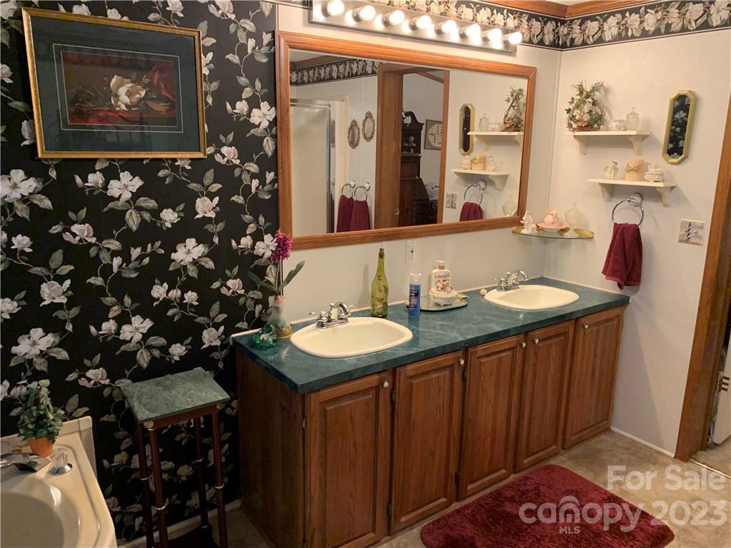 123 Beech Tree Lane Rutherfordton, NC 28139 - Photo 23 of 48 a bathroom with a sink and a mirror