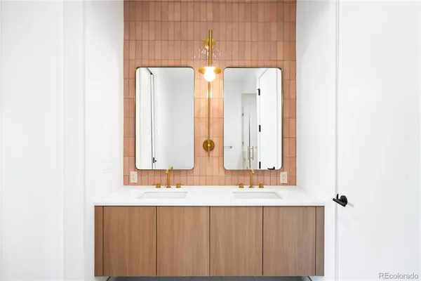 a white bath tub sitting in a bathroom