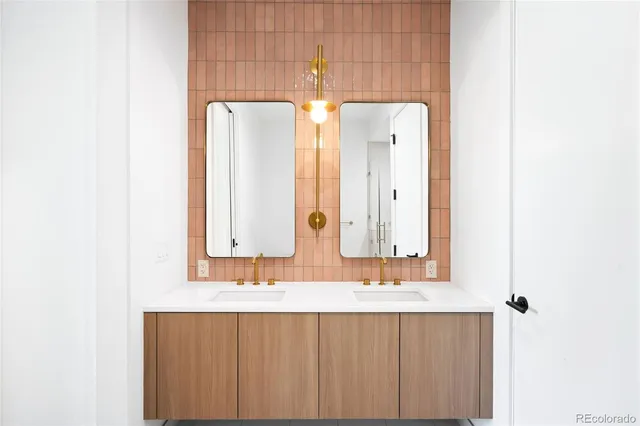 a white bath tub sitting in a bathroom