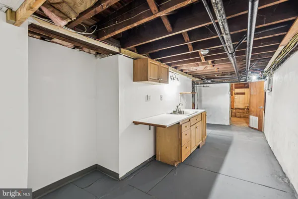 a view of balcony with a potted plant