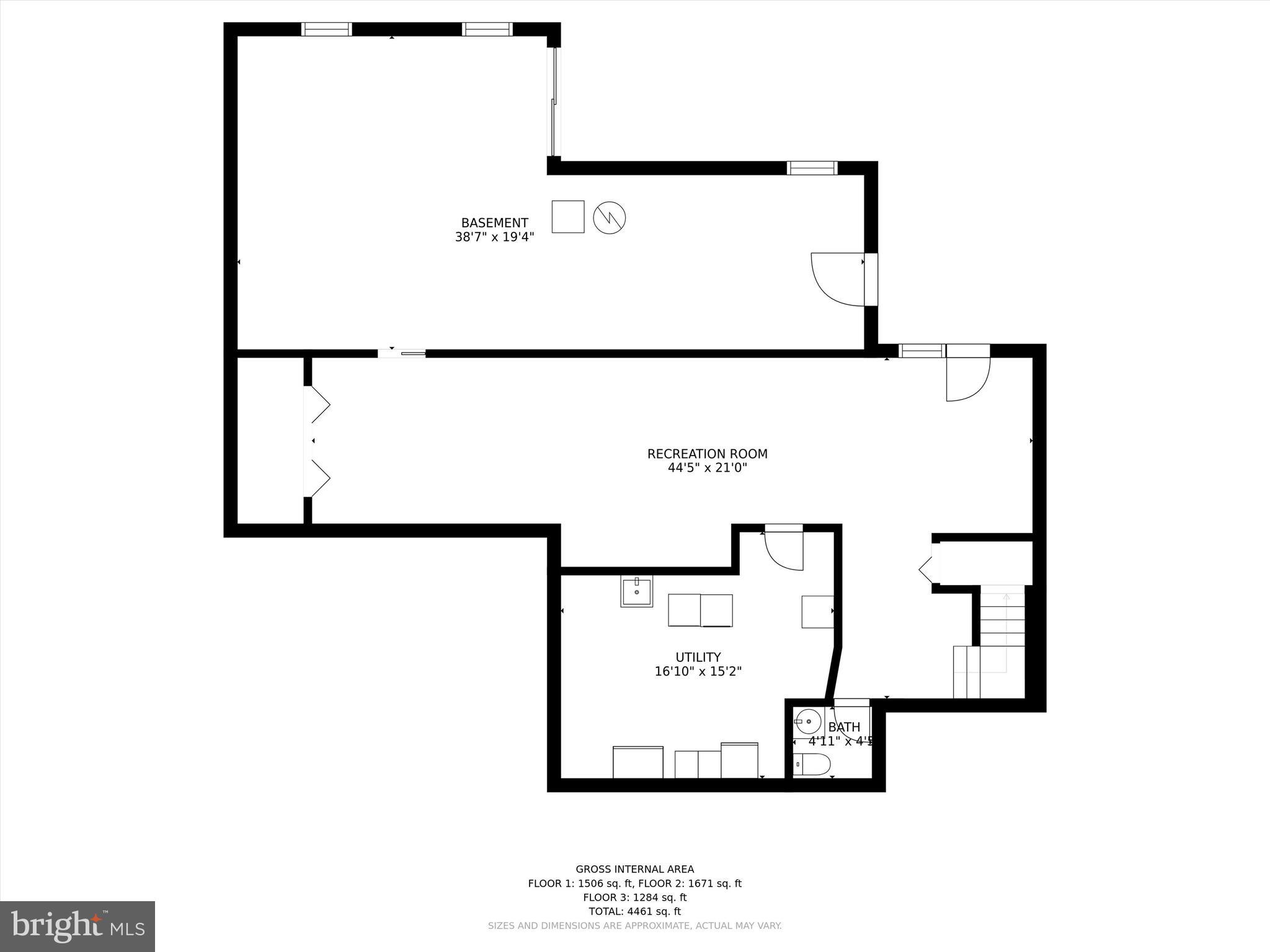 23307 Woodfield Road Gaithersburg, MD 20882 - Photo 52 of 52 Lower Level Floor Plan