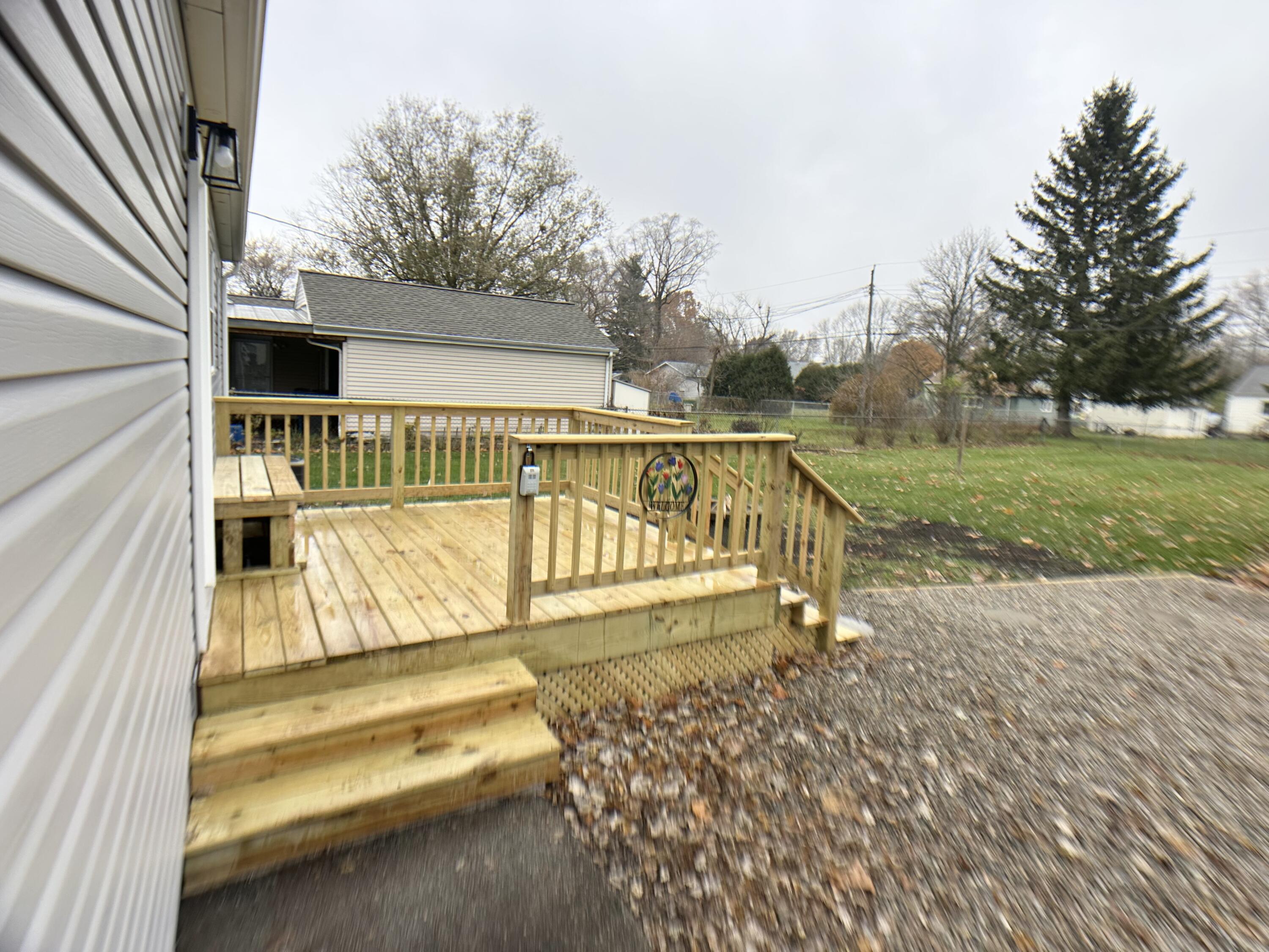 306 Maple Street Crown Point, IN 46307 - Photo 12 of 21 a view of balcony with hardwood